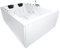 Supply24 since 2004 Whirlpool Badewanne Olymp Basic – Made in Germany – (Weiß, 180x130 mit Armatur - Links) – linke/rechte Eckmontage – 16 Massagedüsen, LED, dhW Wasserpumpe