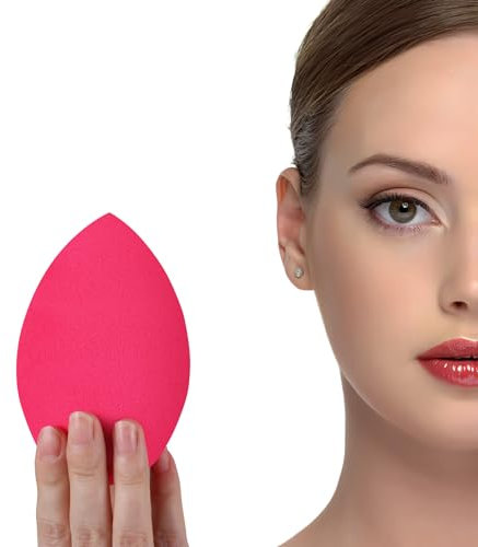 Make-up-Schwämme, extra groß, 12 cm, für Gesicht und Körper (1 x klein, 1 x groß) – mit 2 Schwammhaltern – schneller, makelloser Auftrag für Foundation/künstliche Bräunung/Puder/Mischen/Einstellung
