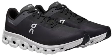 ON Damen Cloudflow 4 Sneaker, Black White, 38 EU