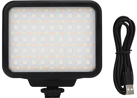 RGB-Videoleuchten, Fotobeleuchtung, 2500 Bis 9900 K, Dimmbar, Vollfarbig, Wiederaufladbar, Kameraleuchte Mit 21 Effekten, Kamerazubehör