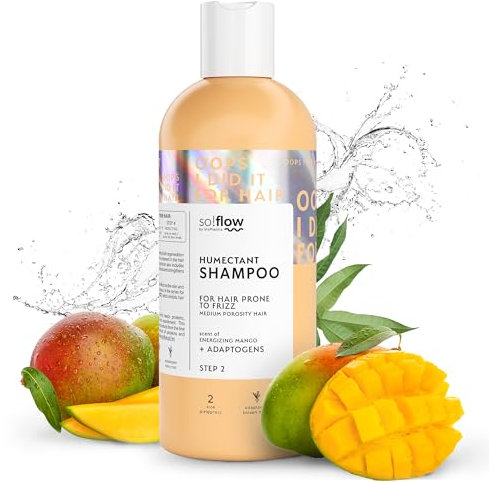 So!Flow Feuchtigkeitsshampoo für mittlere Porosität - Mit Aloe & Panthenol, nährt tief, stärkt und glättet für gesundes Haar Shampoo Fettiges Haar Shampoo Ohne Silikone Hair Shampoo Haar Shampoo