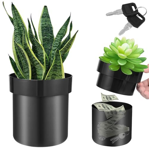 Cassaforte a forma di vaso Hide A Key Outdoor Flower Pot Safe Design 2 strati Nasconde gli oggetti di valore all'interno per soldi piccolo nascondiglio regalo creativo