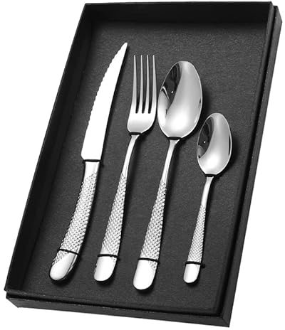 Ensemble D'Outils Pour Fruits De Mer Comprenant 1 Casse-Croûte, 4 Fourchettes Et 4 Cuillères À Fruits De Mer. Outils Essentiels Pour Manger Des Fruits De Mer. Outils Pour(Silver-40 Pieces For 10)