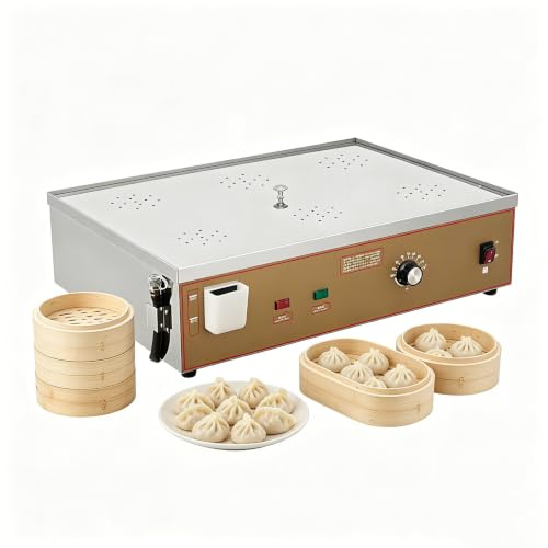 Beachtiful Vaporiera Elettrica Professionale, Armadio Vapore Riscaldamento Colazione 6holes