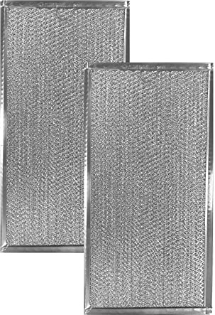Air Filter Factory 7-1/2 x 15 x 3/32 Inches Range Hood Aluminum Grease Filters 2-Pack