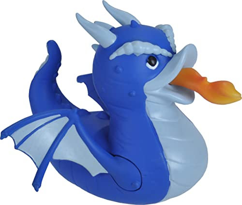 Wild Republic Rubber Duck, Blue Dragon, Gift for Kids, Great Gift for Kids and Adults, 4 inches