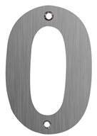 GDK DANKAMI Placa para Portal NÚMERO 0 Acero Inoxidable