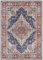 Nouristan Asmar Teppich – Wohnzimmerteppich Orient-Touch Detailiertes Muster Florales Kurflor Flachgewebe Teppich für Esszimmer, Wohnzimmer, Schlafzimmer – Blau, 120x160cm