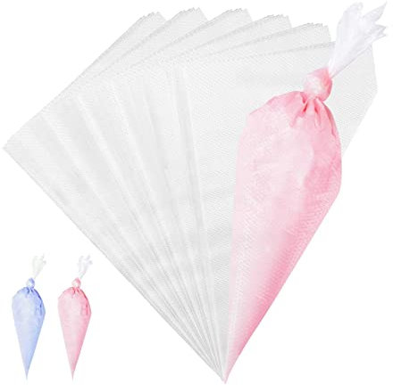 JasCherry Extra Grand épaissi Poches à Douille Jetables 53 * 28 cm - 100 Pièces Tuyauterie Jetables Pâtisserie Sacs pour Décoration de Gâteaux e Pâtisserie Biscuit Cuisson #F