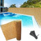 Bambou pour Cloture,Brise Vue Jardin,Canisse en Roseau Naturel,Roseau Brise-Vent Jardin Terrasse Natte de Roseau,Pare Exterieur Balcon Cloture (Color : Natural, Size : H150xL600cm/5.0x19.7ft)