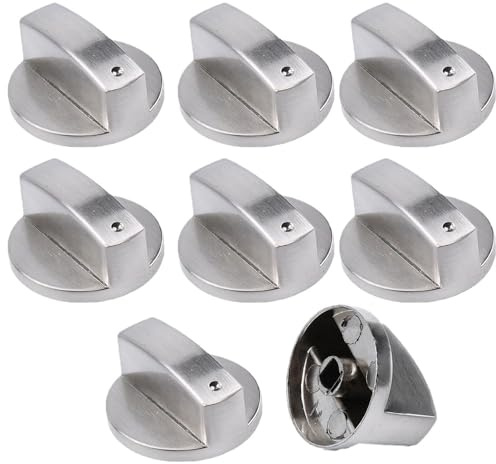 Esforzarse 8 Piezas Botón del Horno de Cocina, 6mm Estufa de Gas, Perillas de Estufa de Gas, Botones de Cocina de Gas Perilla Cocina Mando Universal Cocina Gas Universales, Botones Gas para las Horno