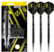 Harrows NX90 Darts-Set mit weicher Spitze, 90% Wolfram, 18 g und 20 g – inklusive schwarzen Supergrip-Midi-Schäften und Micron-NX90-Flights-20g