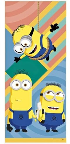 Unique Despicable Me Multicolor Door Poster (27 x 60) 1 Pc. - Perfect for Kids’ Rooms, Playrooms & Themed Parties