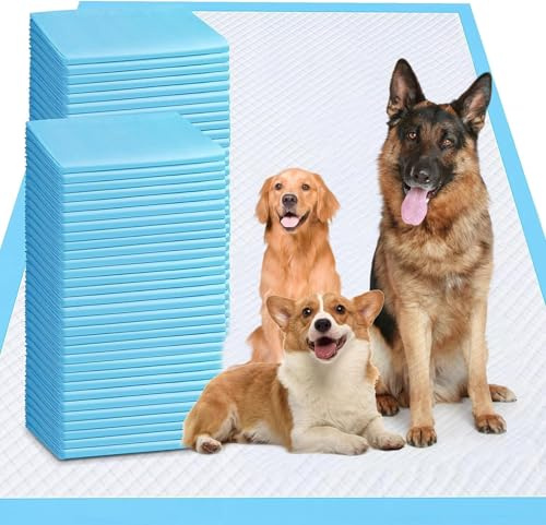 40 Pezzi 80 x 120cm Extra large Tappetini Igienici per Cani, Tappetini Igienici anti-perdita e Super Assorbenti per Cani, per l'addestramento dei Cuccioli per Gatti e Conigli