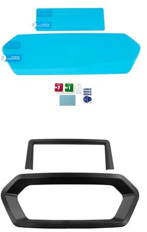 Protector Panel Instrumentos Motocicleta para Yamaha para Xmax 300 XMAX300 2023 Accesorios Motocicleta Película Protección contra Rayaduras Panel Cubierta Protector Pantalla Tablero(-11-Black Set)