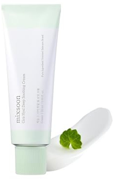 mixsoon Cica Hyal Deep Soothing Cream - 11 Types of Hyaluronic Acid & Centella for Instant Redness Relief, Hydrating Bouncy Gel Moisturizer for Sensitive Skin & Barrier Repair, 50ml
