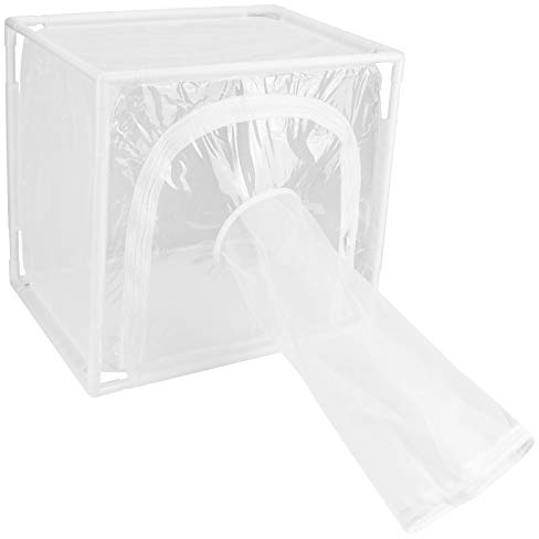 MUNEFE Butterfly Habitat Cage, Outdoor Insect Mesh Cage, Butterfly Breeding Cage for Raising Various Small Butterflies(40x30x40cm)
