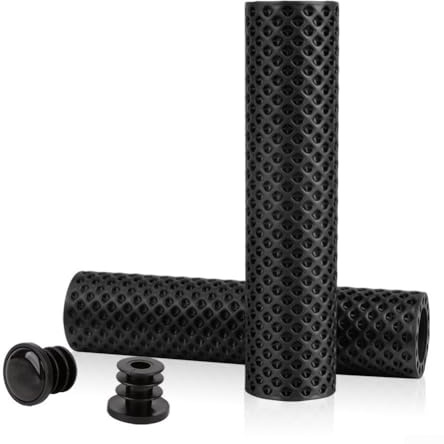 2 pares de empuñaduras antideslizantes para manillar de bicicleta, impresión 3D, agarre suave y transpirable, para manillar de bicicleta de 19 a 22 mm de diámetro, para montar al aire libre