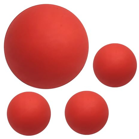 Squash Balls - 4-pack med ihålig gummiträning med hög elasticitet | Professionellt studsande reaktionsverktyg | Speed Set Gul Röd Punkt Hållbar, Sportutrustning