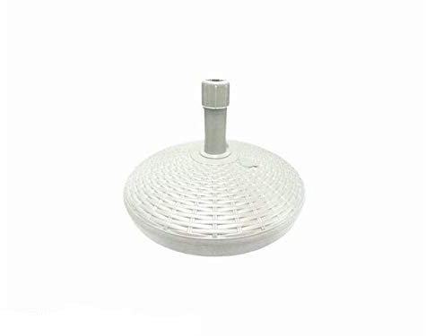 Plastica Adriatica Base per Omelloni Tonda in Plastica Simil Rattan, Bianca, Cm 46