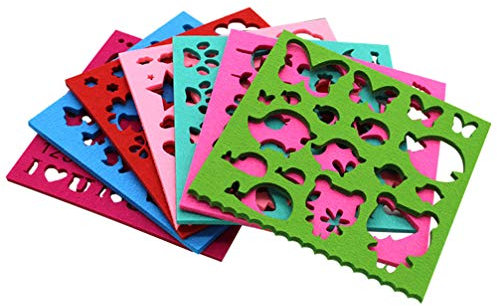 EXCEART 7 Piezas plantilla divertida moldes para fieltrar kit de lana de fieltro con aguja plantillas plantilla de apliques molde de modelado artesanal estereotipos sintió