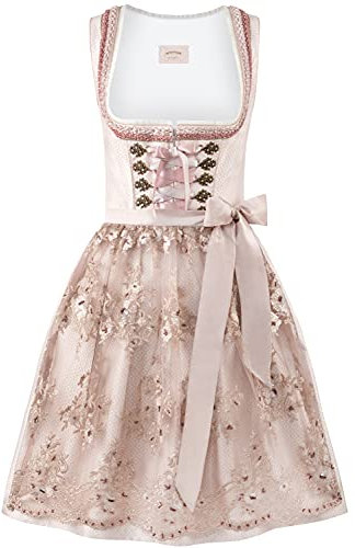 Stockerpoint Damen Dirndl Finette I Größe 30-44 I Bequemes Trachtenkleid mit Schürze & liebevollen Details I Bequem & pflegeleicht I Perfekt für Trachten & Festlichkeiten