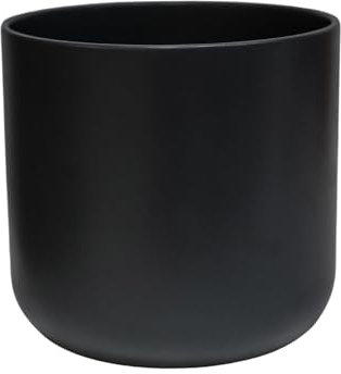 Ivyline Maceta de cerámica, Antracita, 13,5 x 13,5 cm