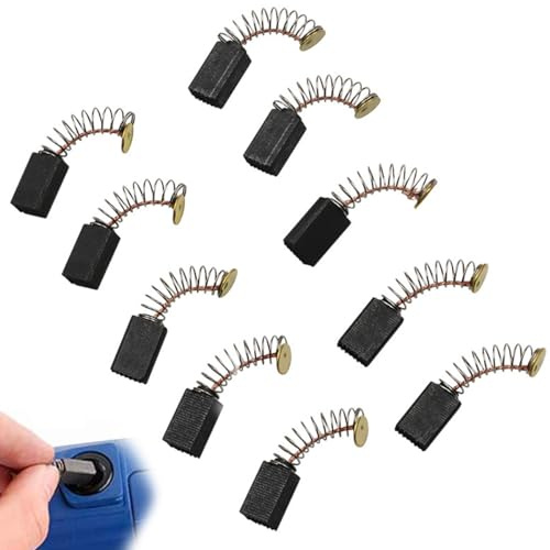 LEEQ Balais De Charbon pour Réparation De Pièces De Rechange De Moteurs Électriques, Balais en Charbon Universel Charbon 15mm x 8mm x 5mm(12 PCS)