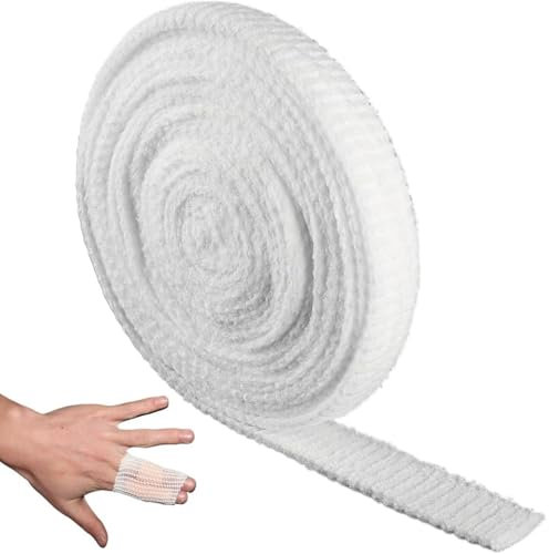 XENQITO 1 Pezzi Benda Elastica per Fasciatura, Rete Elastica Fasciatura, Bendaggio Elastico Tubolare, Benda Traspirante a Rete, Benda Tubolare Rete, Benda Elastica Medicazione, Bendaggio Estensibile