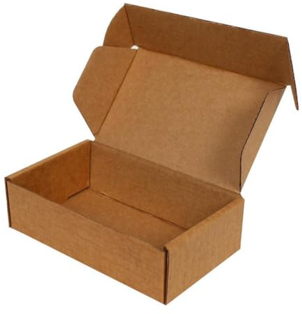 NoblesBox Folding Box 140 x 80 x 40 mm - Maxi Letter Box, Folding Box for Shipping, Post, Book Sending, Rectangular, Stable, Brown, Shipping Box (50)