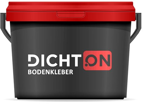 Golvlim 3 kg – universallim matta, PVC, CV, linoleum, kork, vinylgolvlim, parkettlim – lösningsmedelsfritt, utsläppsmedelsfritt, självhäftande medel, lämplig för golvvärme © DICHTON D.80 W