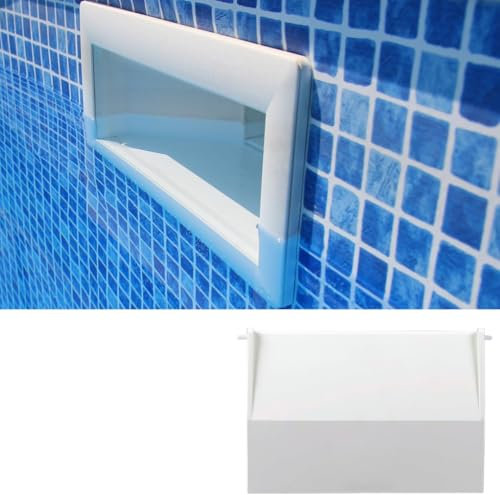 Galyon - Compuerta Skimmer con bisagra Color Blanco - Recambio Original para Skimmer de 15 litros - 19,5 x 13,5 cm