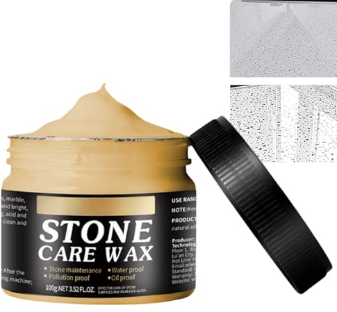 Stone Polishing Wax,Marble Polishing Wax,Stone Care Wax for Stone Polish Protection,Effective Natural Stone Polishing Tool,Multi-Purpose Stone Polisher,Stone Cleaner Wax for Granite, Quartz, Marble