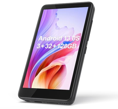 160GB MP3 Player with Bluetooth and WiFi, Diofox Music Player with Spotify,Pandora,Amazon Music,4 Touch Screen Android MP3 Player for Kids with Libby Spotify Kids (Black) (Black4)