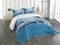 ABAKUHAUS Segelboot Tagesdecke Set, Segeln Nach Gewitterwolken, Set mit Kissenbezügen farbfester Digitaldruck, für Doppelbetten 264 x 220 cm, Blau grau Weiß Blau