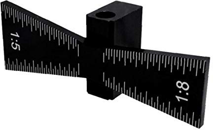 Herramienta de la carpintería de Cola de Milano Marcador Plantilla gramil para Medidor de Madera Blanda Conjunta con la guía de Cola de Milano Herramienta Escala