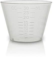 Eight30east - 1oz Flexible Graduated Measuring Medicine Cups, Non-Sterile, Semi-Clear, Easy Read - 200ct