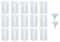 Yukiyi 20pcs 500ml Refillable Drink Pouches for Festivals Essentials Festival Accessories Clear Travel Plastic Drinks Juice Bags Drink Container Party Halloween Cold Beverage