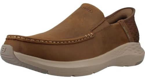 Skechers Mens Parson - Oswin Slip-in Moccasin, Desert, 9 US