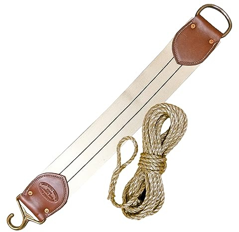Outfitters Supply 33 Inch Lash Cinch and 50 Foot BTM Lash Rope for Securing Top Load on a Pack Saddle, for Horse/Mule Packing