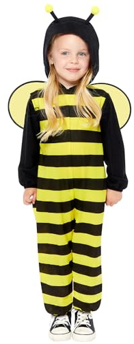 Amscan 9919063 - Unisex bi fleece huvtröja dragkedja onesie med vingar barn fantasi klänning ålder 6–8 år