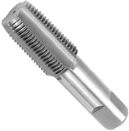 Juego de machos de roscar para tubos, acero al carbono, machos de roscar de incisión, rosca interior de 1/4 pulgadas, para el uso en tuberías de agua, coches y máquinas