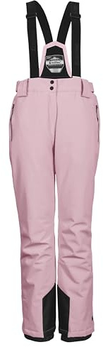 killtec Femme Pantalon de Ski/Fonctionnel avec Bretelles Amovibles, Protection des Bords et Jupe Pare-Neige KSW 249 WMN Ski PNTS_ERIELLE, rosenholz, 48, 43428-000