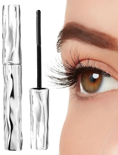 Laidanyou Mascara | 1,2 g kleiners Stahl -Curling -Eisen -Mascaras | 2025 Neue wasserdichte Mascara mit 0,5 mm Präzisionsfaden | 360 ° Slim Volume Lockler Black Mascaras für Augen Make -up