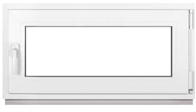 Framex Ventana de Plástico Blanco Ancho x Alto: 100 x 40 cm (1000 x 400 mm) Triple Acristalamiento (32 mm), Giratorio Inclinación DIN Izquierda