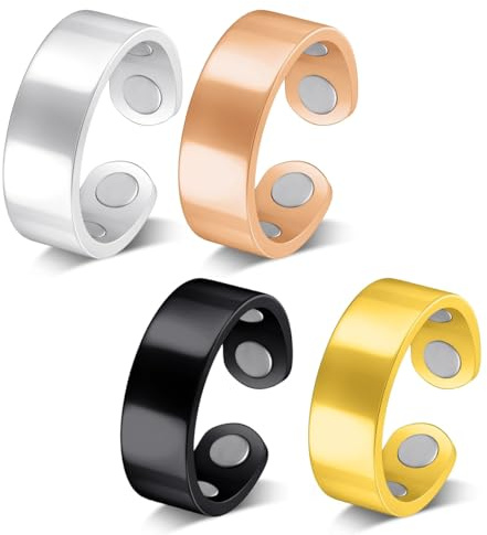 THALASIENE Vitalring,Vital Ring,Sömni Ring Damen Wechseljahre,Nevolta Magnetring,Migraine Relaxation, Sleep Aid Fatigue Reduction- Mit Schmuckschatulle