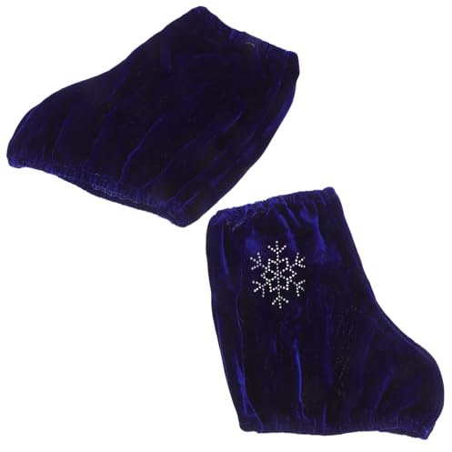 BELLIFFY Housses de Patins à Glace Moyennes avec Protection Confortable et Design Scintillant pour Garçon Fille et Adultes Couvre-Lames Ajusté pour Patinage Artistique et Hockey