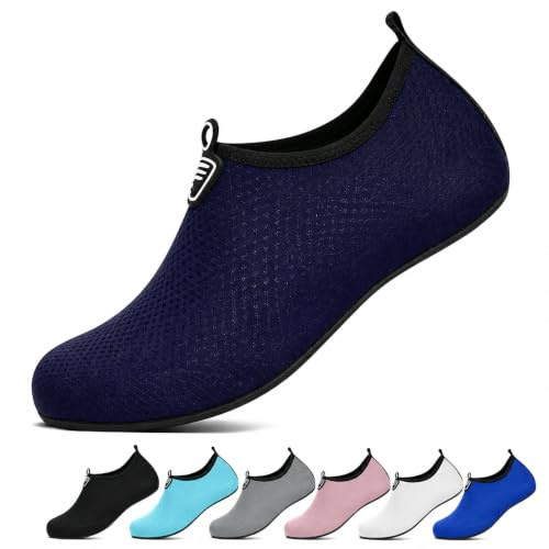 ADUDVLO Beach Shoes Water Shoes Women Men Quick Dry Sea Shoe Breathable Aqua Swim Shoe Lightweight Barefoot