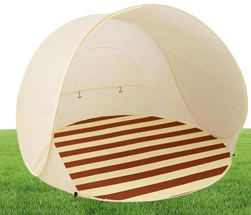 Tienda De Playa – Sombrilla Con Protección UV, Refugio Plegable Portátil Para 3 Personas | Tienda De Campaña Al Aire Libre De Configuración Instantánea Con B0lsa De Almacenamiento Para Acampar, Sender