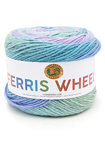 Lion Brand Yarn Company 217-606 Ferris Wheel Yarn, Cotton Candy, One Skein